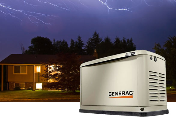 A professional team in Mississippi installing a Generac to protect families during an emergency